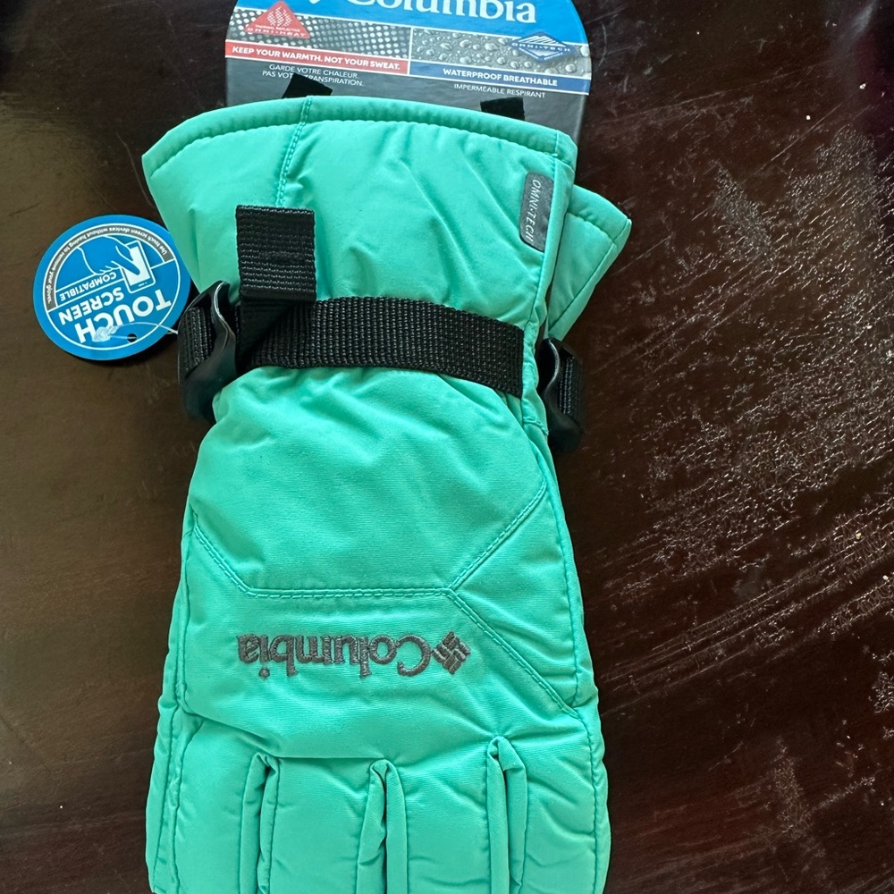 Columbia Teal Insulated Gloves